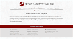Desktop Screenshot of flywayexcavating.com