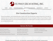 Tablet Screenshot of flywayexcavating.com